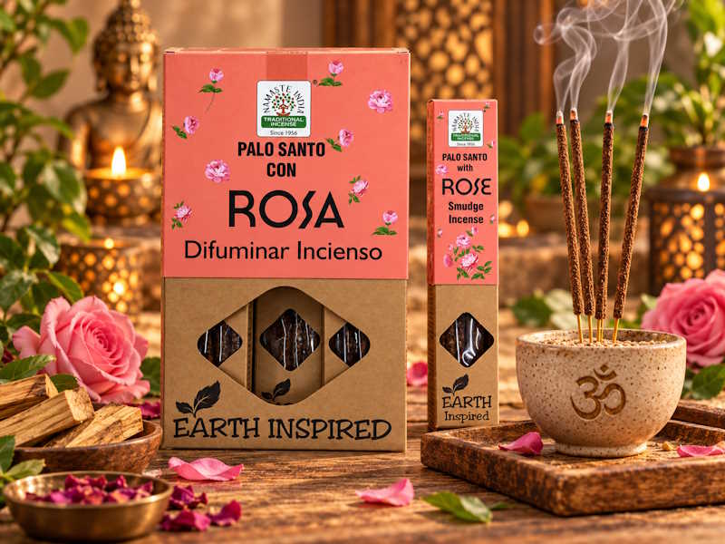 Incienso Orgánico Rosa Palo Santo Orkay 25 gr Incienso Orgánico Rosa Palo Santo Orkay 25 gr